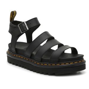 Dr. Martins Blaire Sandal Womens Size 8 NWT - Black Platform with Straps